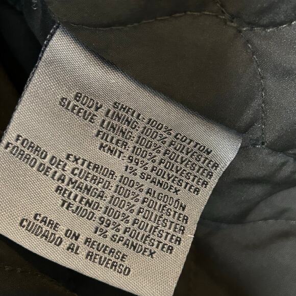 Levis Jacket Size XXL Coat Khaki Green Brown Chore Work Utility Pockets Quilted - Picture 9 of 13